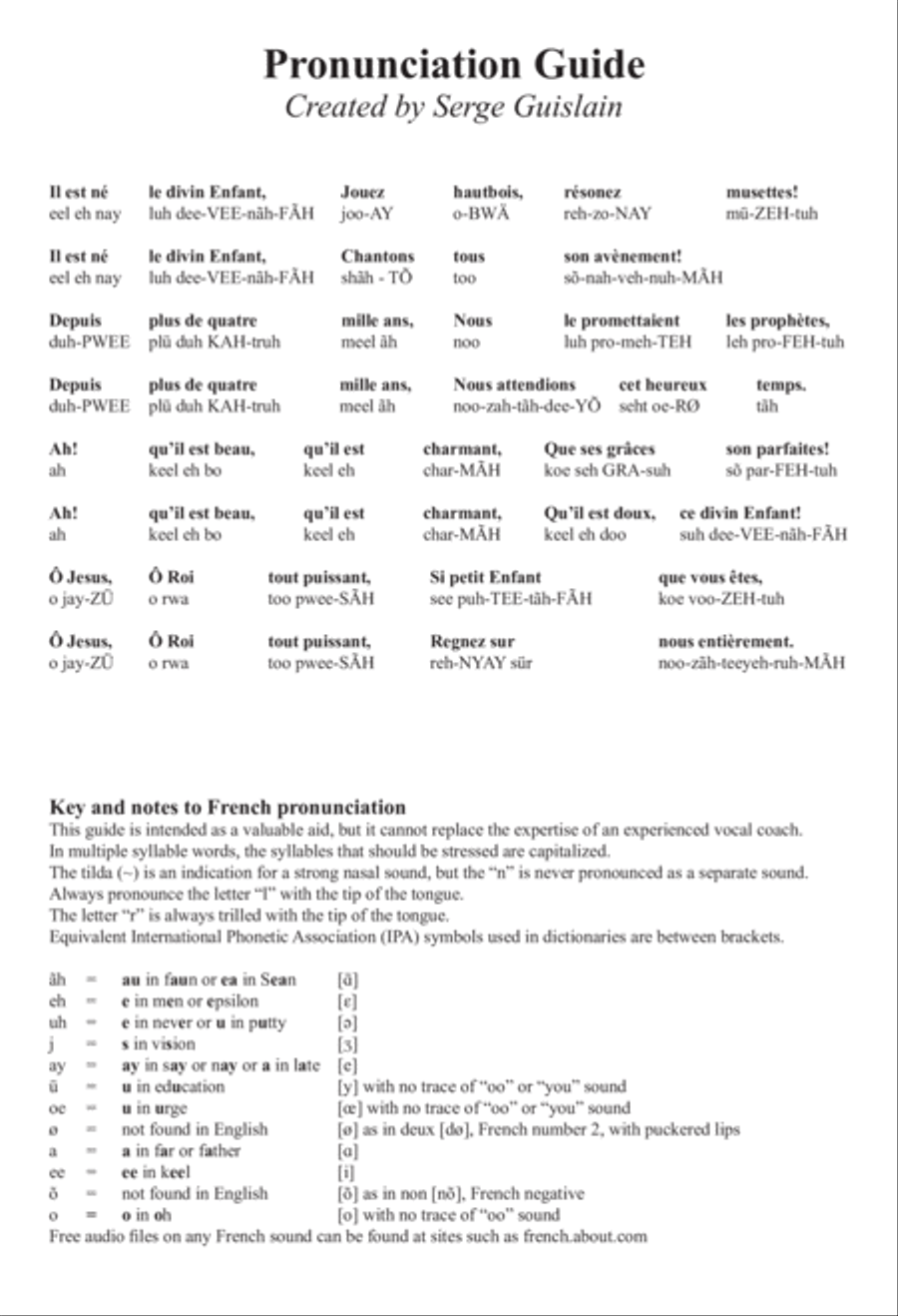 Il Est Né (He Is Born) 4-Part scores gallery preview page 2