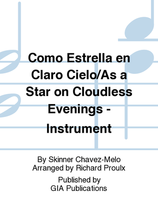 Como Estrella en Claro Cielo / As a Star on Cloudless Evenings - Instrument edition