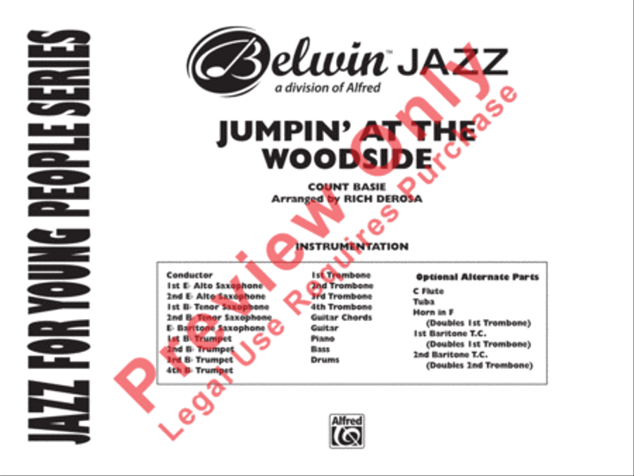 Jumpin' at the Woodside Jazz Ensemble scores gallery preview page 2