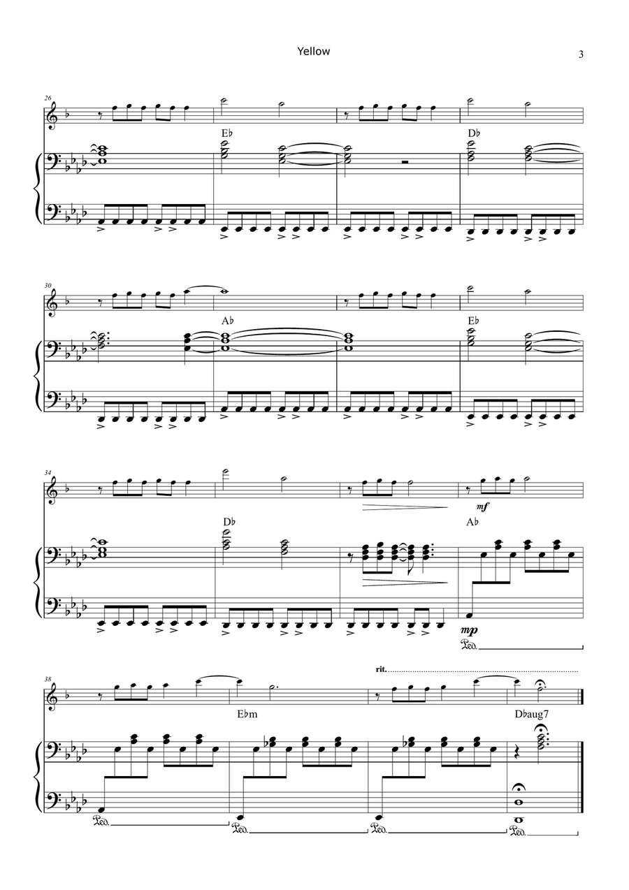 Yellow Chamber Music scores gallery preview page 3