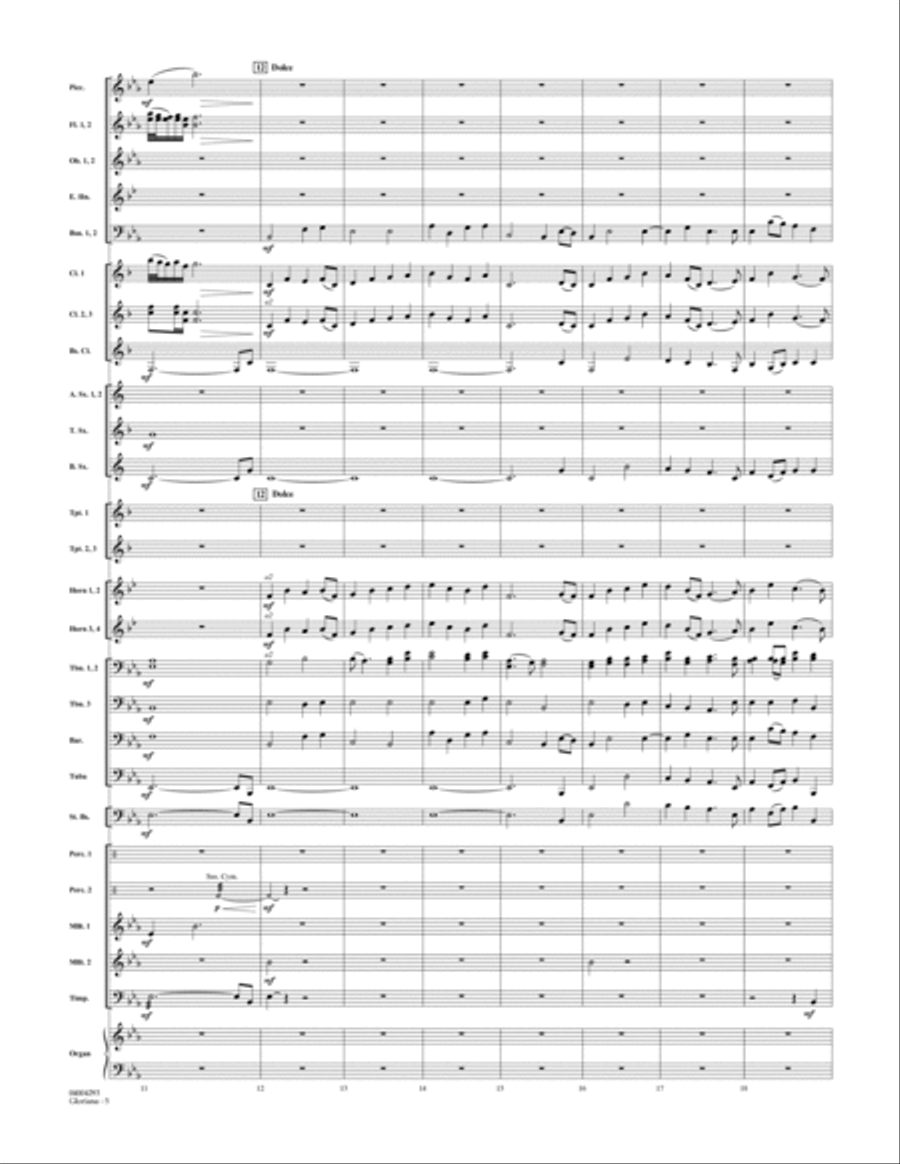 Gloriana - Conductor Score (Full Score) Concert Band scores gallery preview page 5