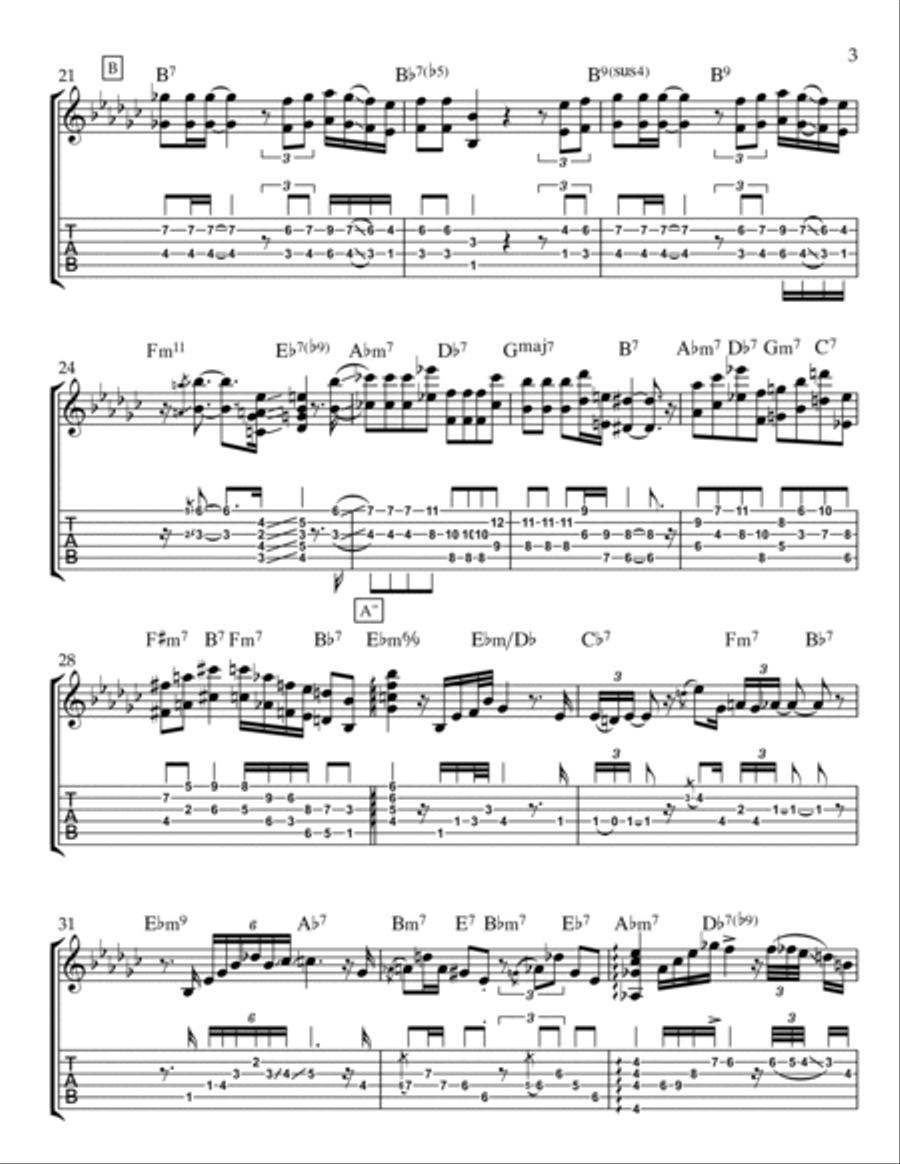 'round Midnight 'round Midnight Electric Guitar scores gallery preview page 3