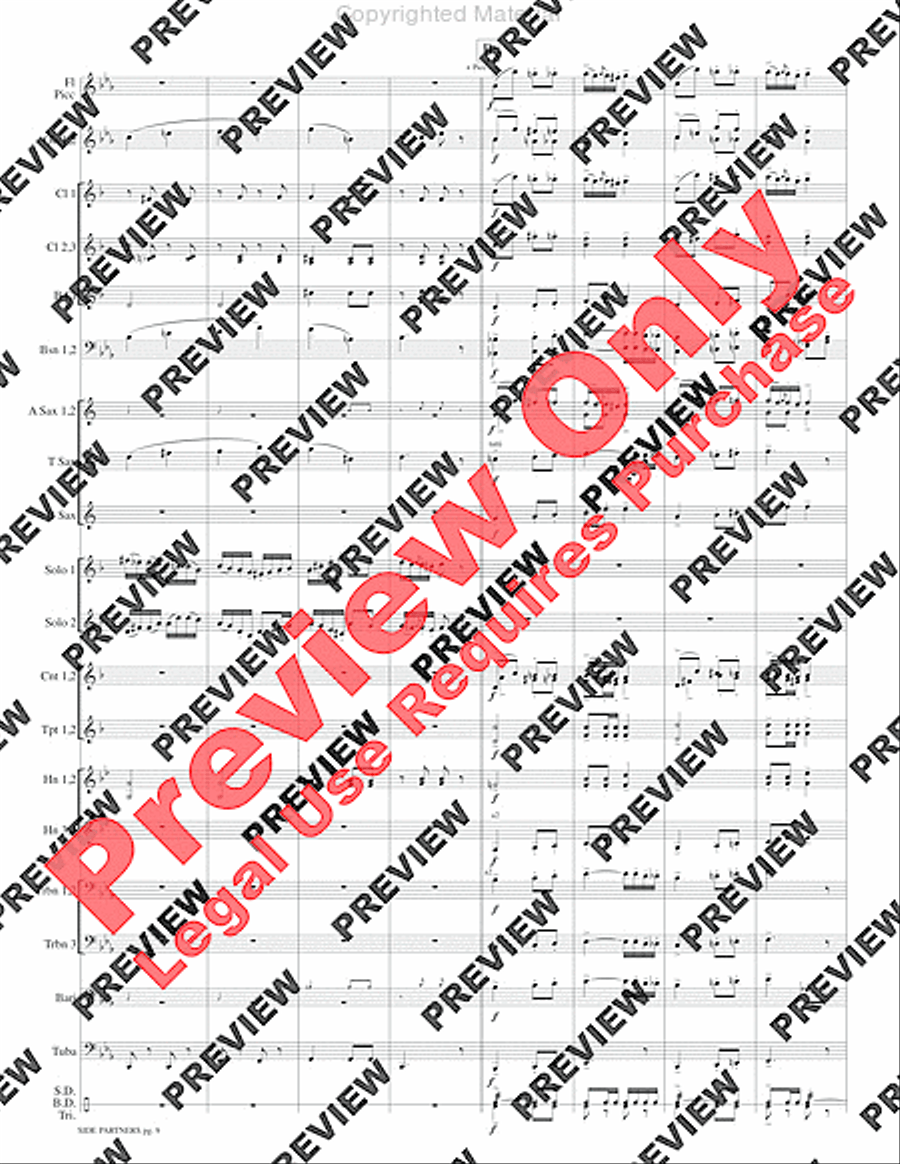 Side Partners Concert Band scores gallery preview page 12