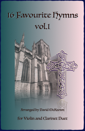 Book cover for 16 Favourite Hymns Vol.1 for Violin and Clarinet Duet