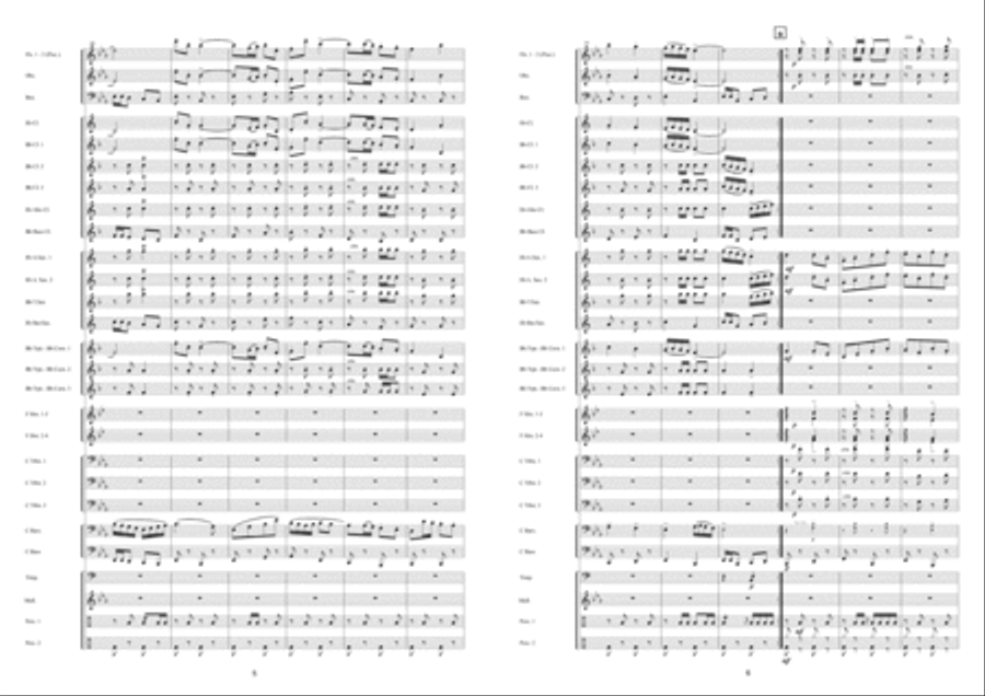 Panache ! Panache ! Concert Band scores gallery preview page 4