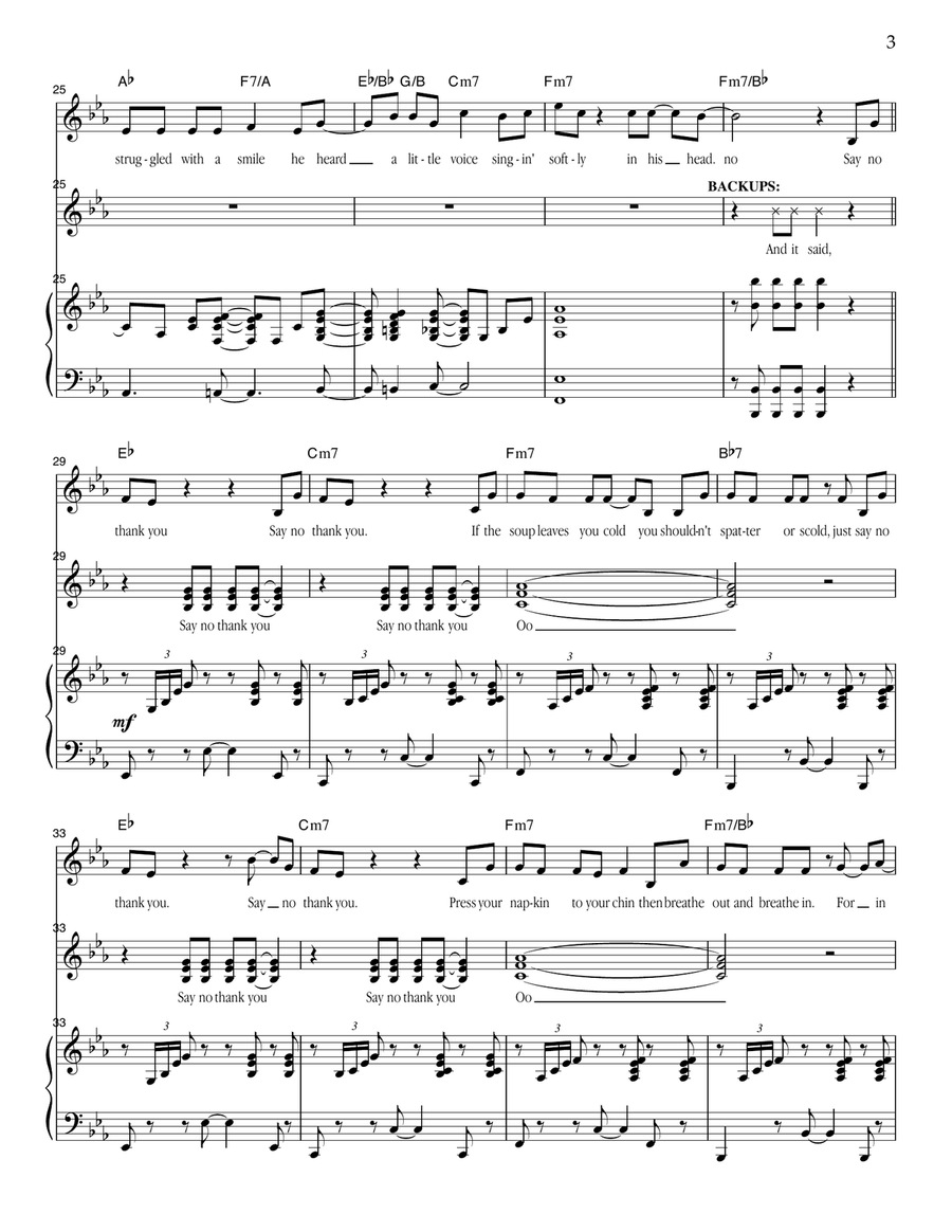 Say No Thank You Voice scores gallery preview page 3