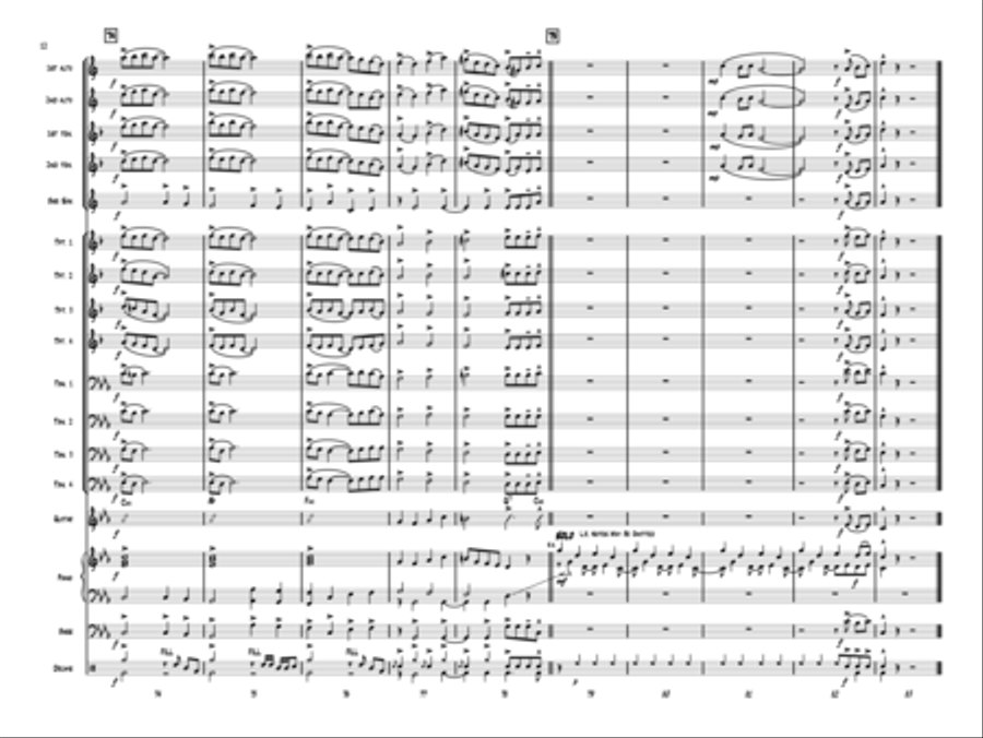 Carol of the Bells Jazz Ensemble scores gallery preview page 11