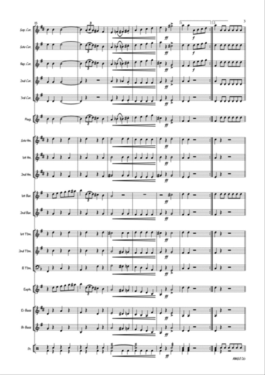 Post Dispatch - Brass Band March Brass Band scores gallery preview page 5