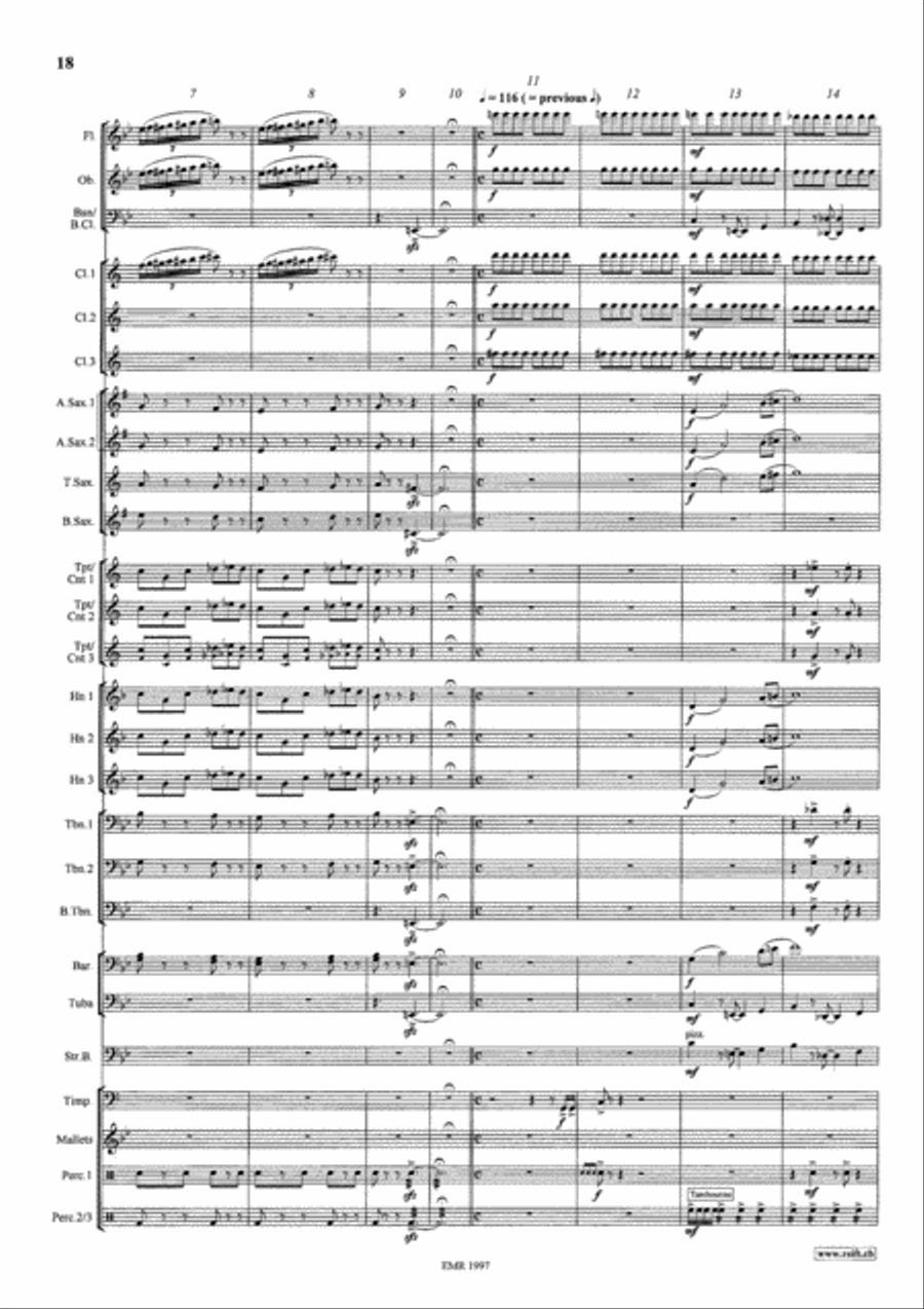 The Mysteries Of Egypt Concert Band scores gallery preview page 12