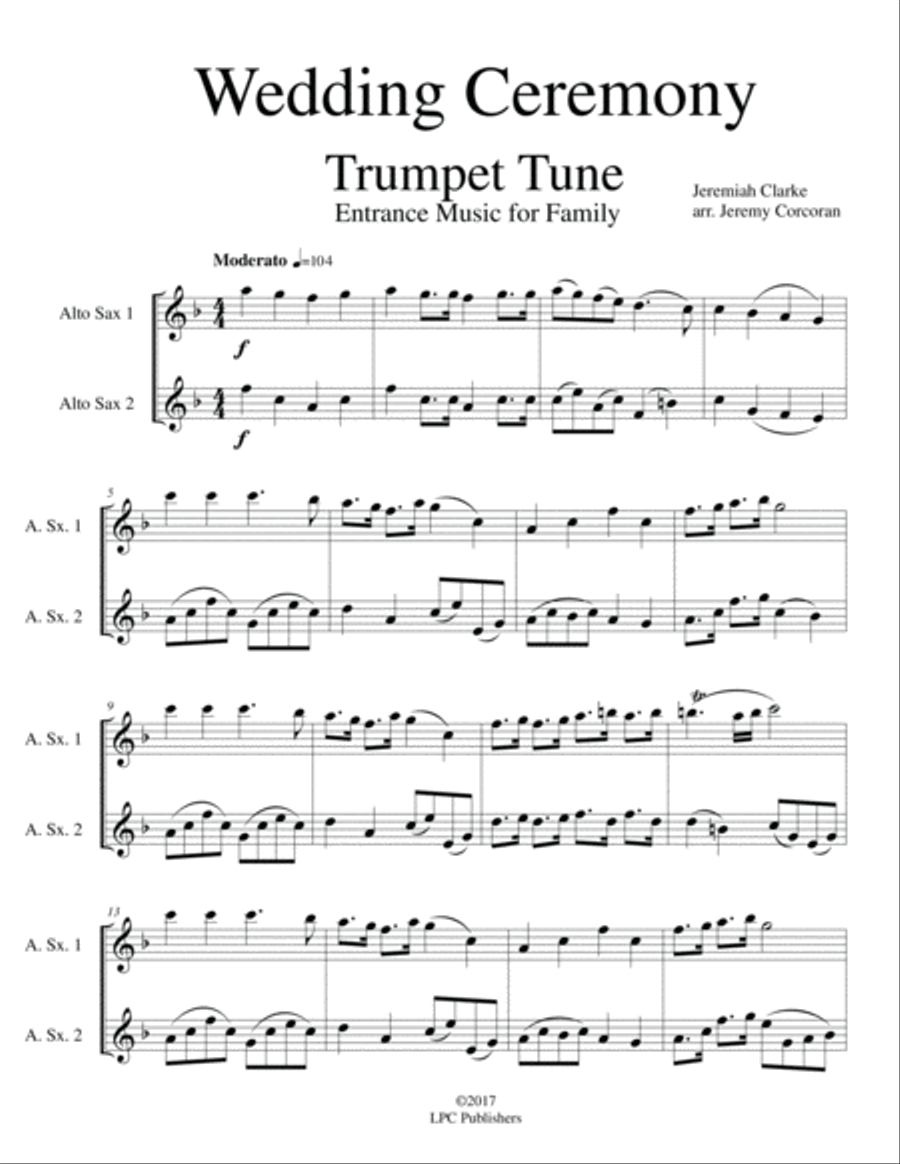 The Saxophonist's Wedding Book Woodwind Duet scores gallery preview page 2