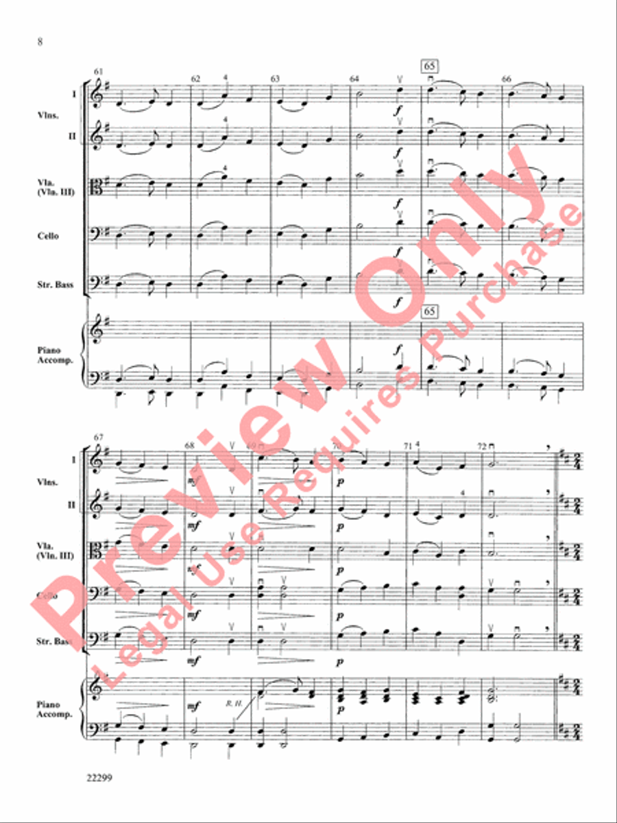 String a Song of Christmas String Orchestra scores gallery preview page 9