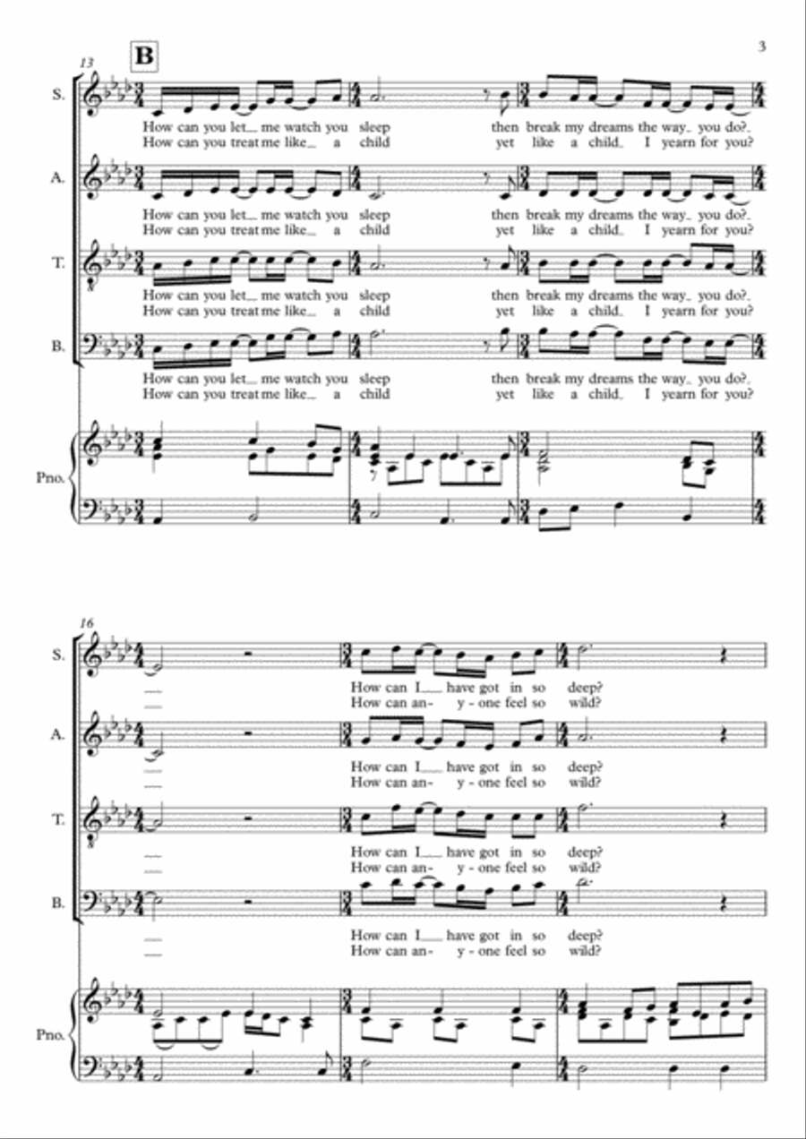 The Closest Thing To Crazy 4-Part scores gallery preview page 3