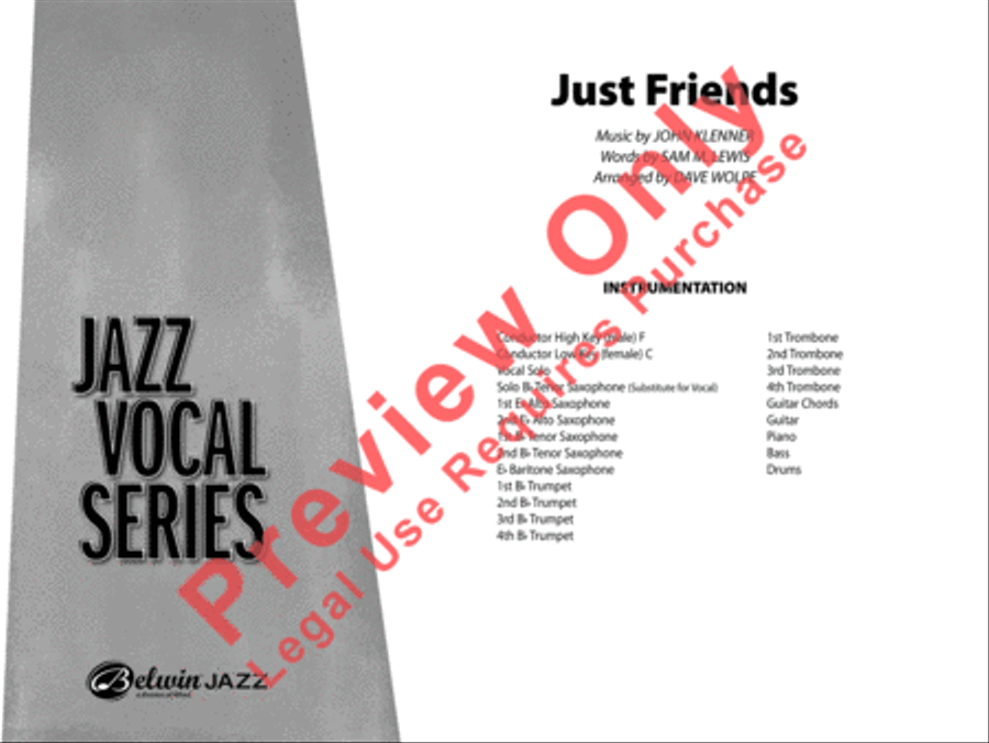 Just Friends Jazz Ensemble scores gallery preview page 2