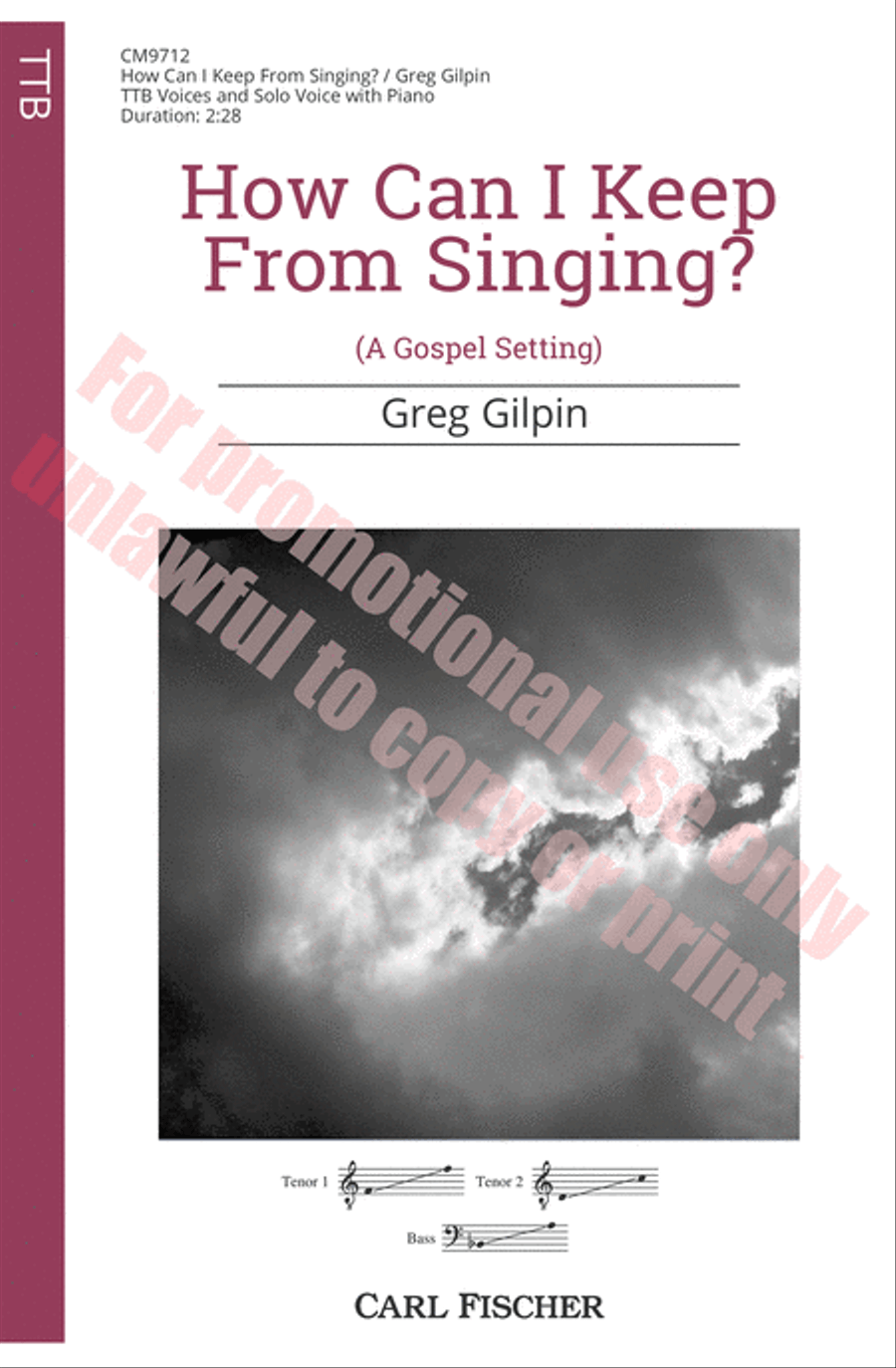 How Can I Keep From Singing? TTB scores gallery preview page 2