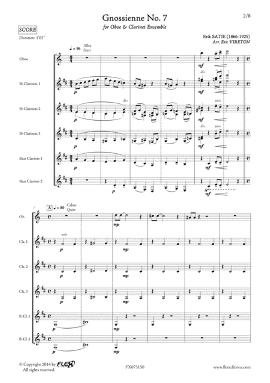 Gnossienne No. 7 Gnossienne No. 7 2-Part scores gallery preview page 2