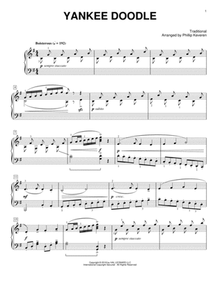 Book cover for Yankee Doodle [Classical version] (arr. Phillip Keveren)