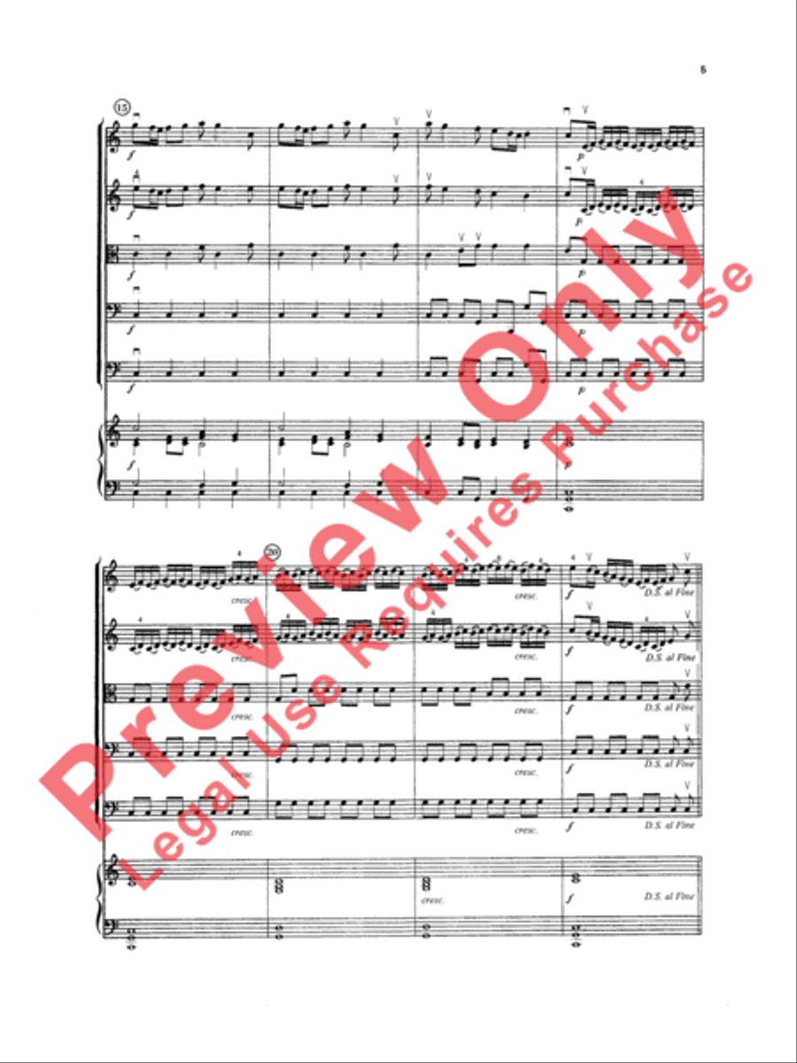 The Four Seasons (Spring, Winter, Autumn) String Orchestra scores gallery preview page 6
