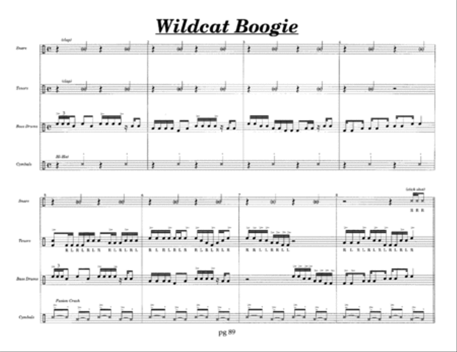 Championship Technique for Marching Percussion /Student Book /Multi Toms Percussion Ensemble scores gallery preview page 17