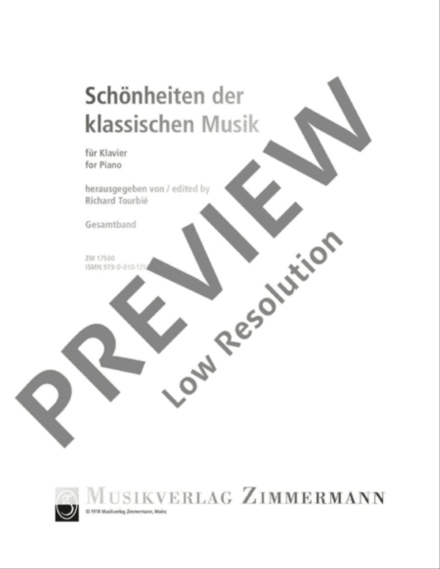 Beauties of Classical Music Piano Solo scores gallery preview page 2