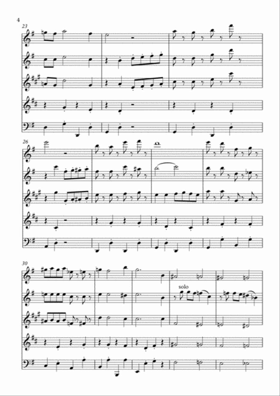 After Glow Woodwind Quintet scores gallery preview page 4