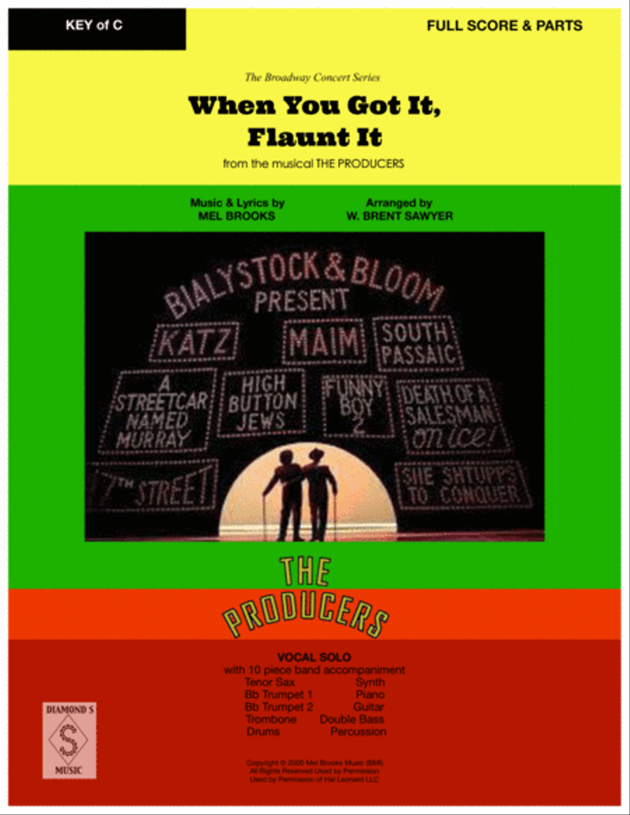 When You Got It, Flaunt It from THE PRODUCERS Large Ensemble scores gallery preview page 1
