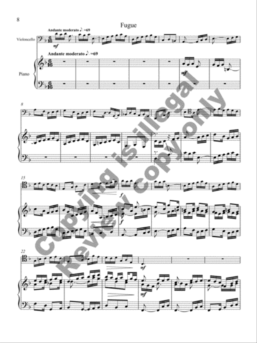 Aria and Fugue Aria and Fugue Piano Accompaniment scores gallery preview page 6