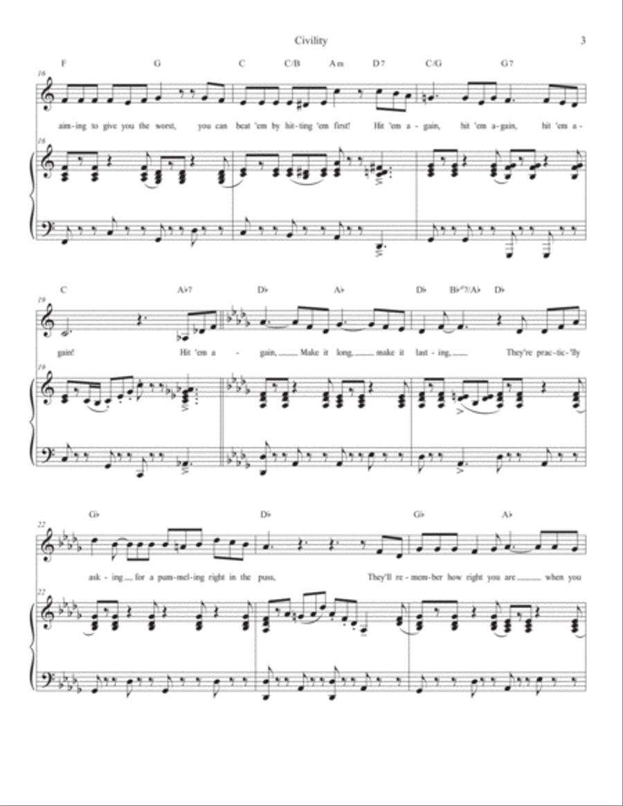 Civility Soprano Voice scores gallery preview page 3