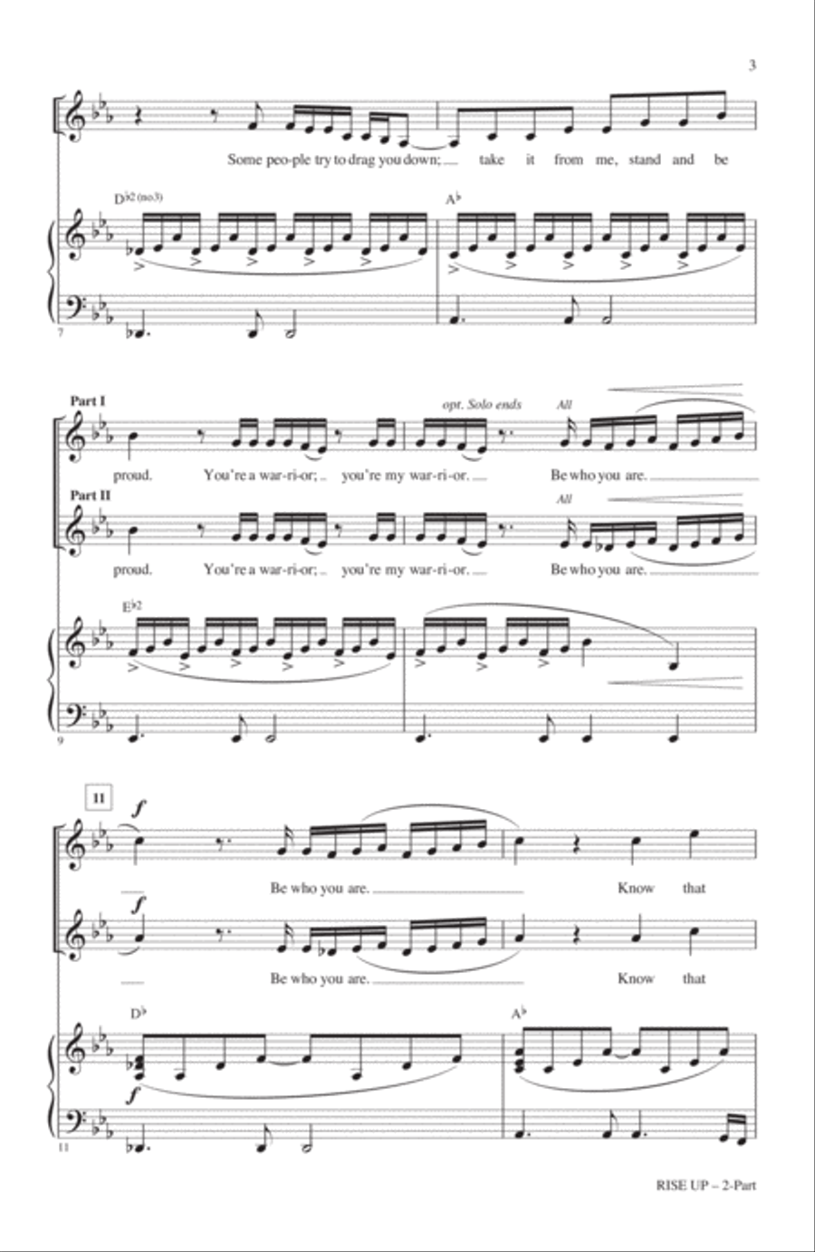 Rise Up (from Epic) 2-Part scores gallery preview page 2