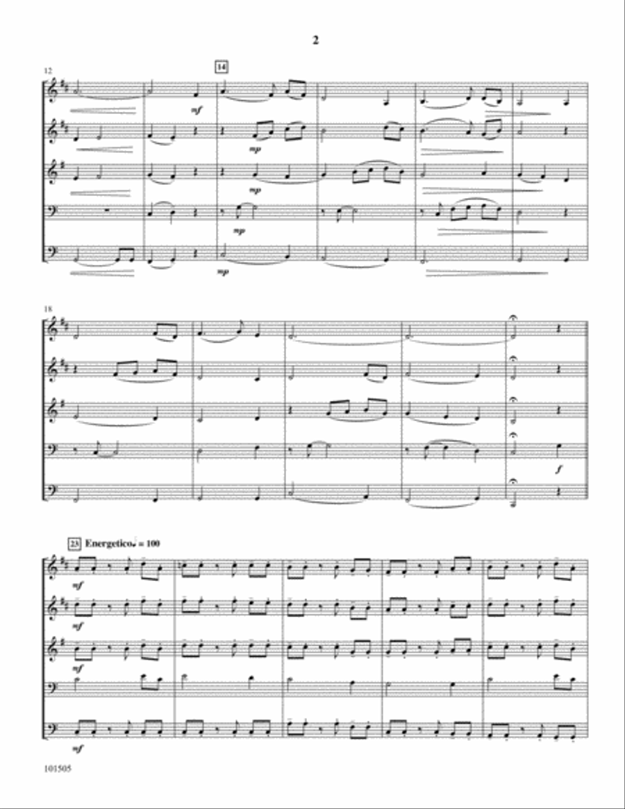 Amazing Grace Amazing Grace Brass Ensemble scores gallery preview page 2