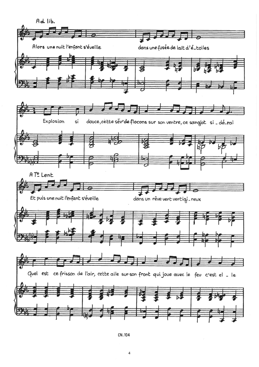 Billes Piano, Vocal scores gallery preview page 4