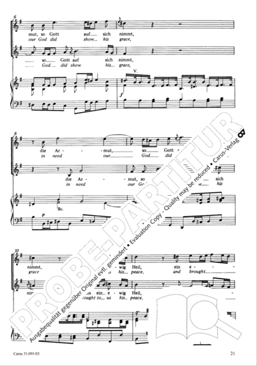 All praise to you, Lord Jesus Christ (Gelobet seist du, Jesu Christ) 4-Part scores gallery preview page 22