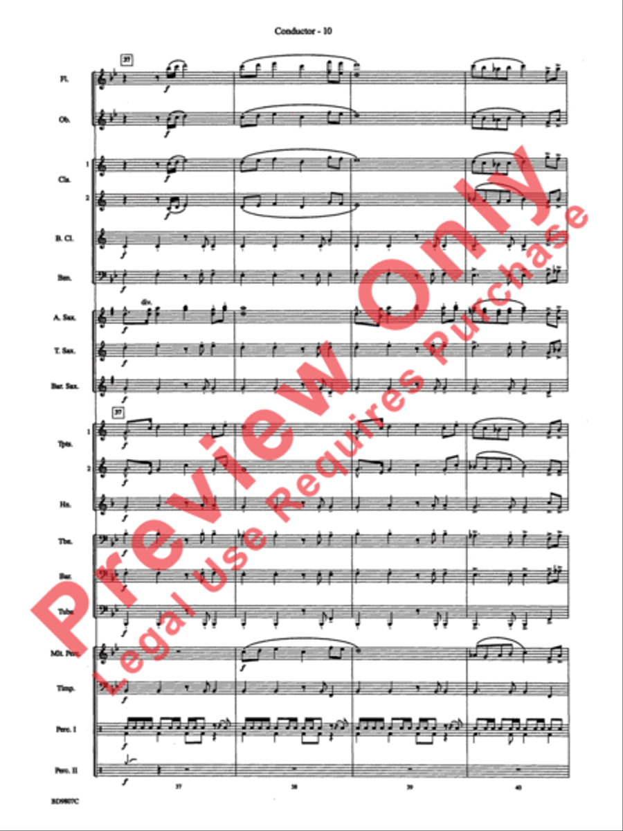 Fields of Kent Concert Band scores gallery preview page 12
