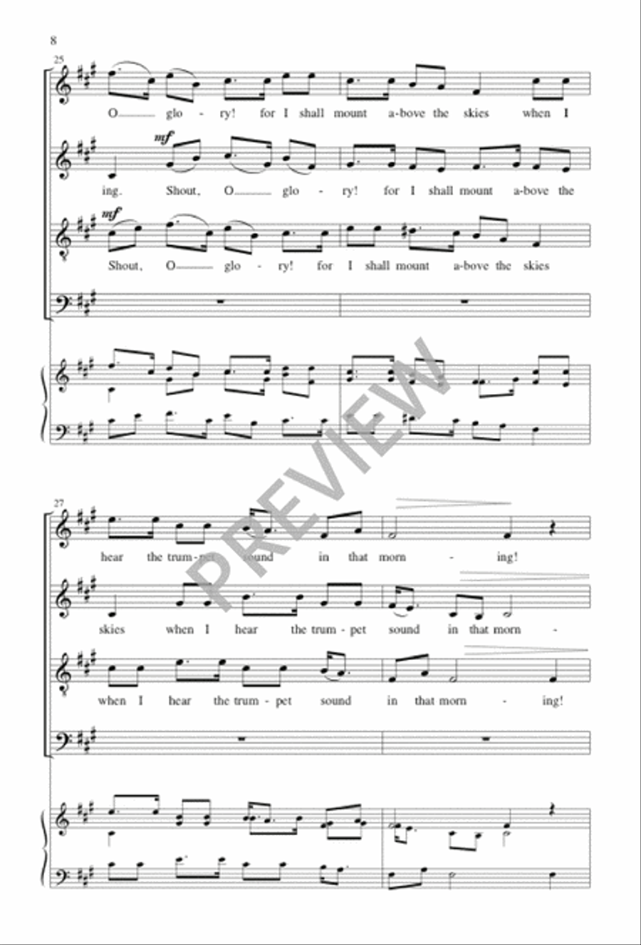 The Morning Trumpet Divisi scores gallery preview page 8
