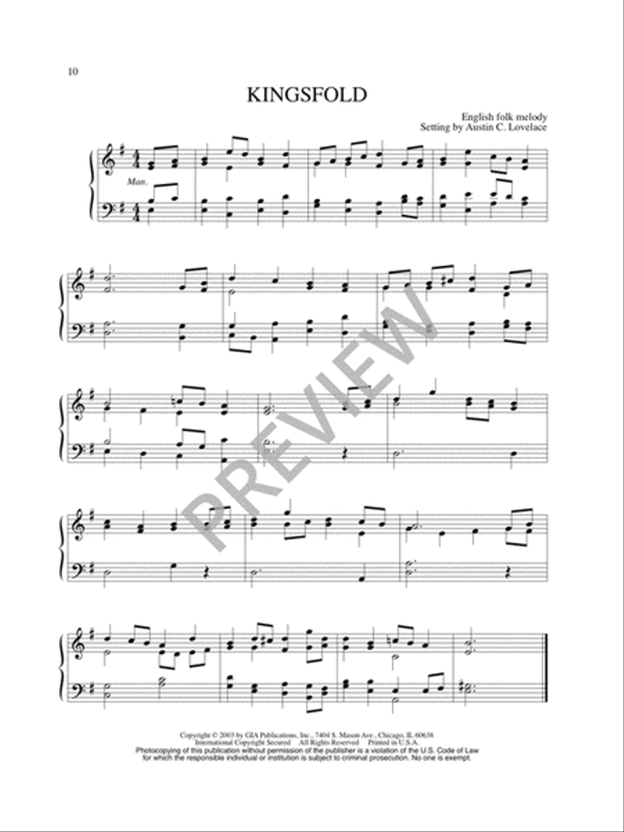 Fifteen Free Harmonizations Organ scores gallery preview page 12