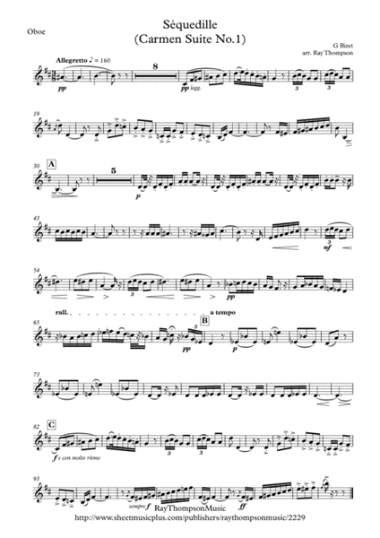 Bizet: Séquedille (Seguidilla)(Carmen Suite No.1) - wind quintet image number null