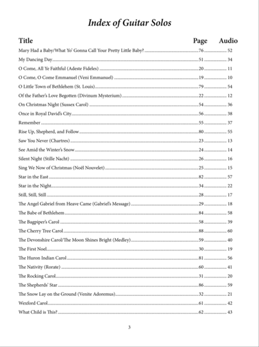 The William Bay Collection - Christmas Guitar Solo Anthology Guitar Solo scores gallery preview page 4