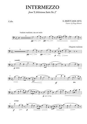 Intermezzo from "L'Arlesienne" for Cello and Piano