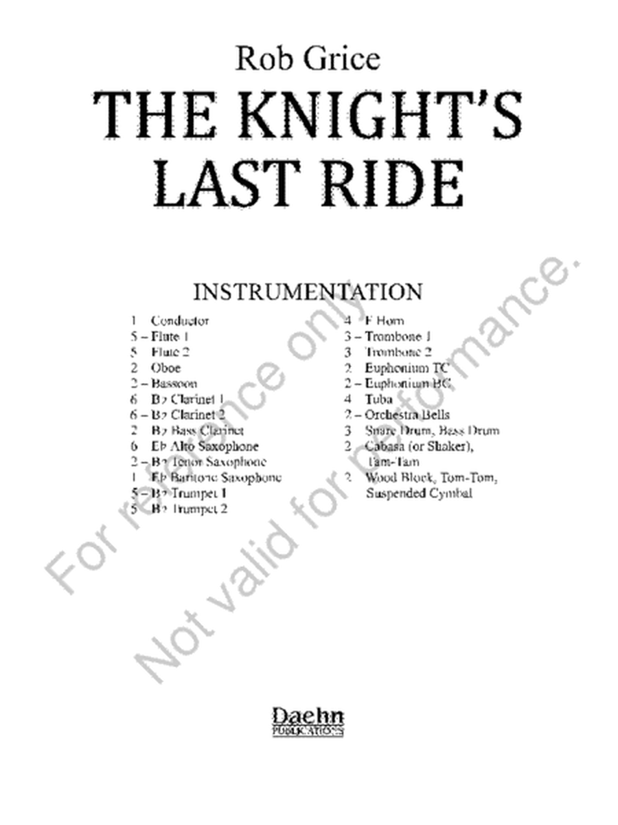 The Knight’s Last Ride image number null