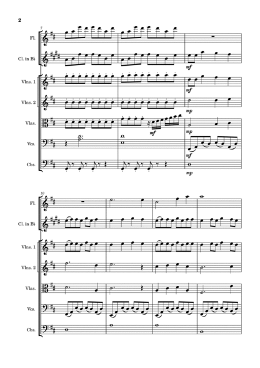 Cruel Summer Chamber Orchestra scores gallery preview page 2
