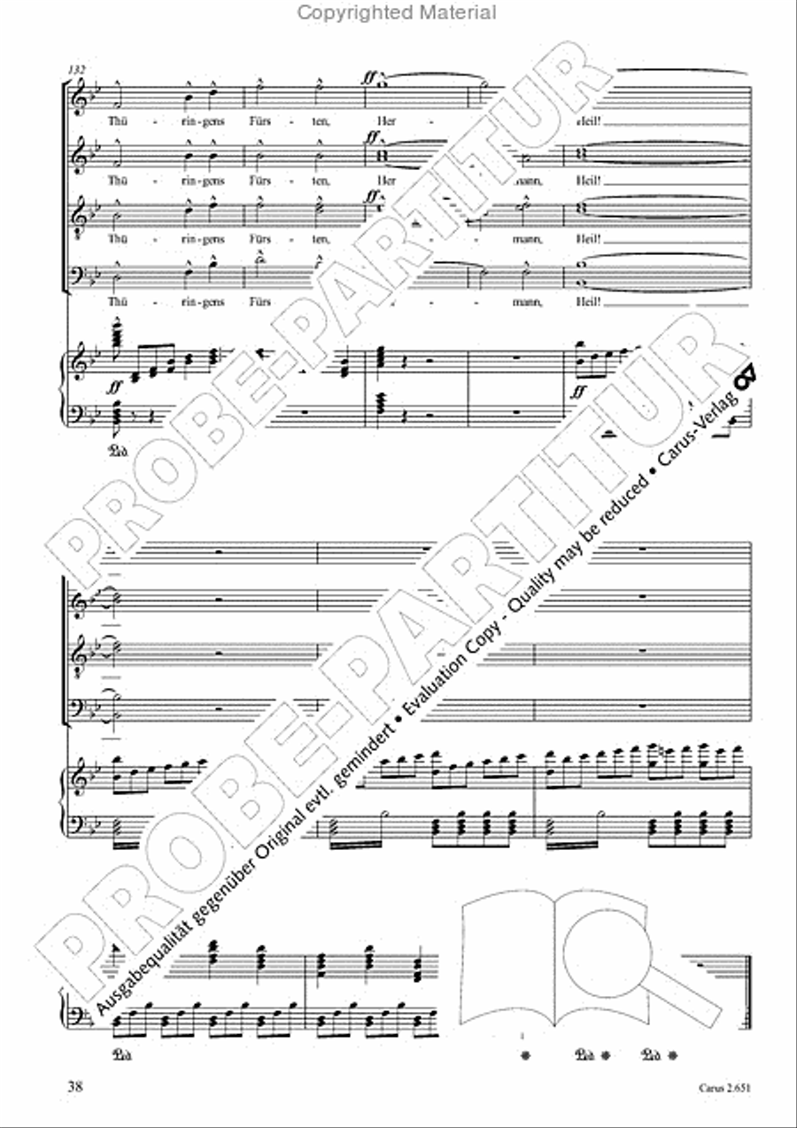 Choral collection Great Opera Choruses - Richard Wagner (choir & piano) Choir scores gallery preview page 39