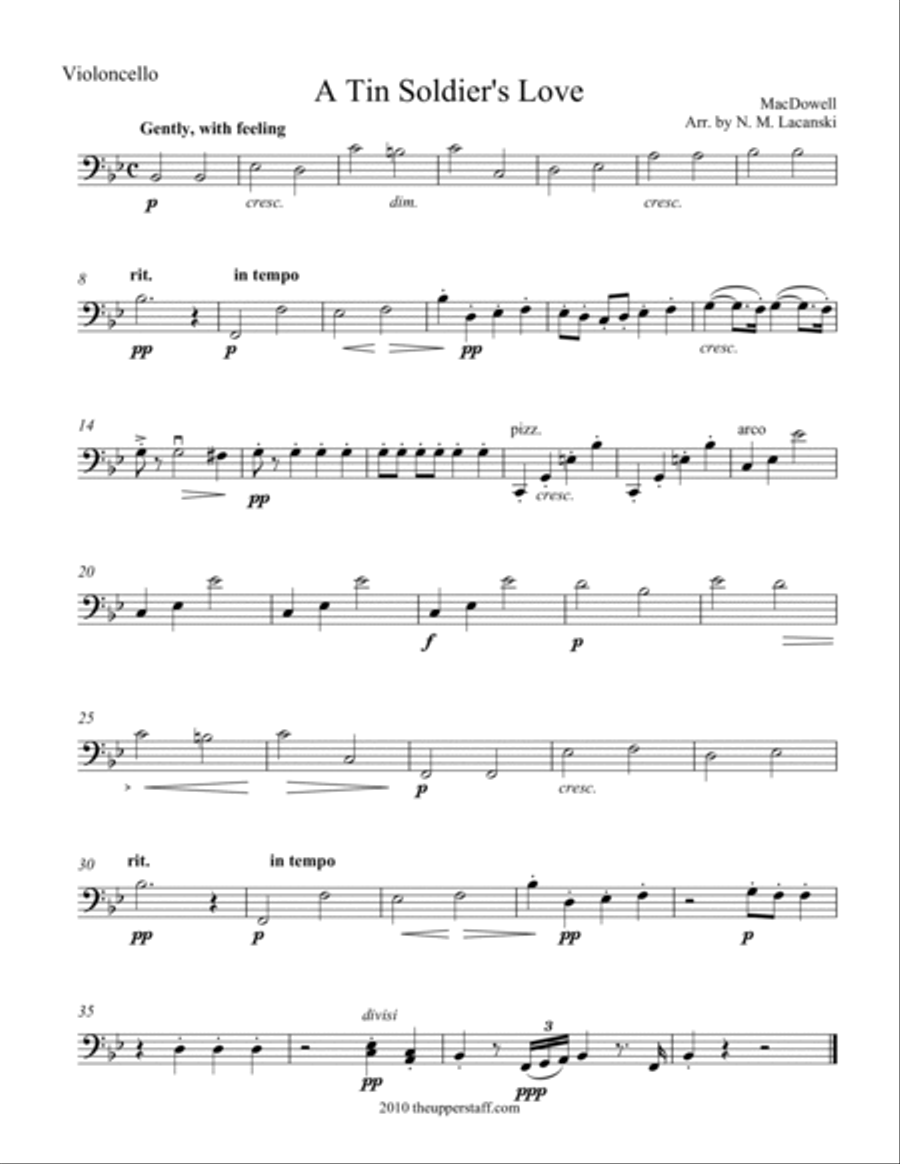 A Tin Soldier's Love String Orchestra scores gallery preview page 2