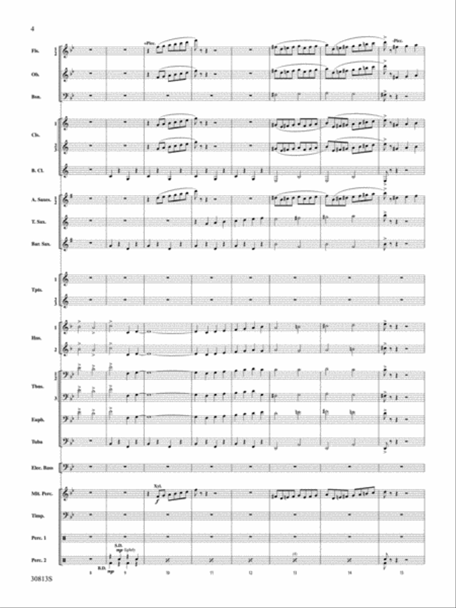 Salute to the Cinema Salute to the Cinema Concert Band scores gallery preview page 3