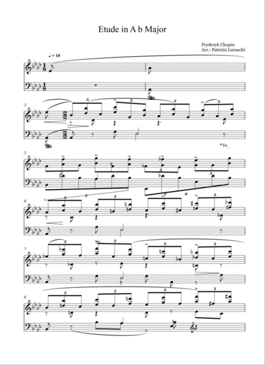 Etude in A b Major Piano Method scores gallery preview page 2