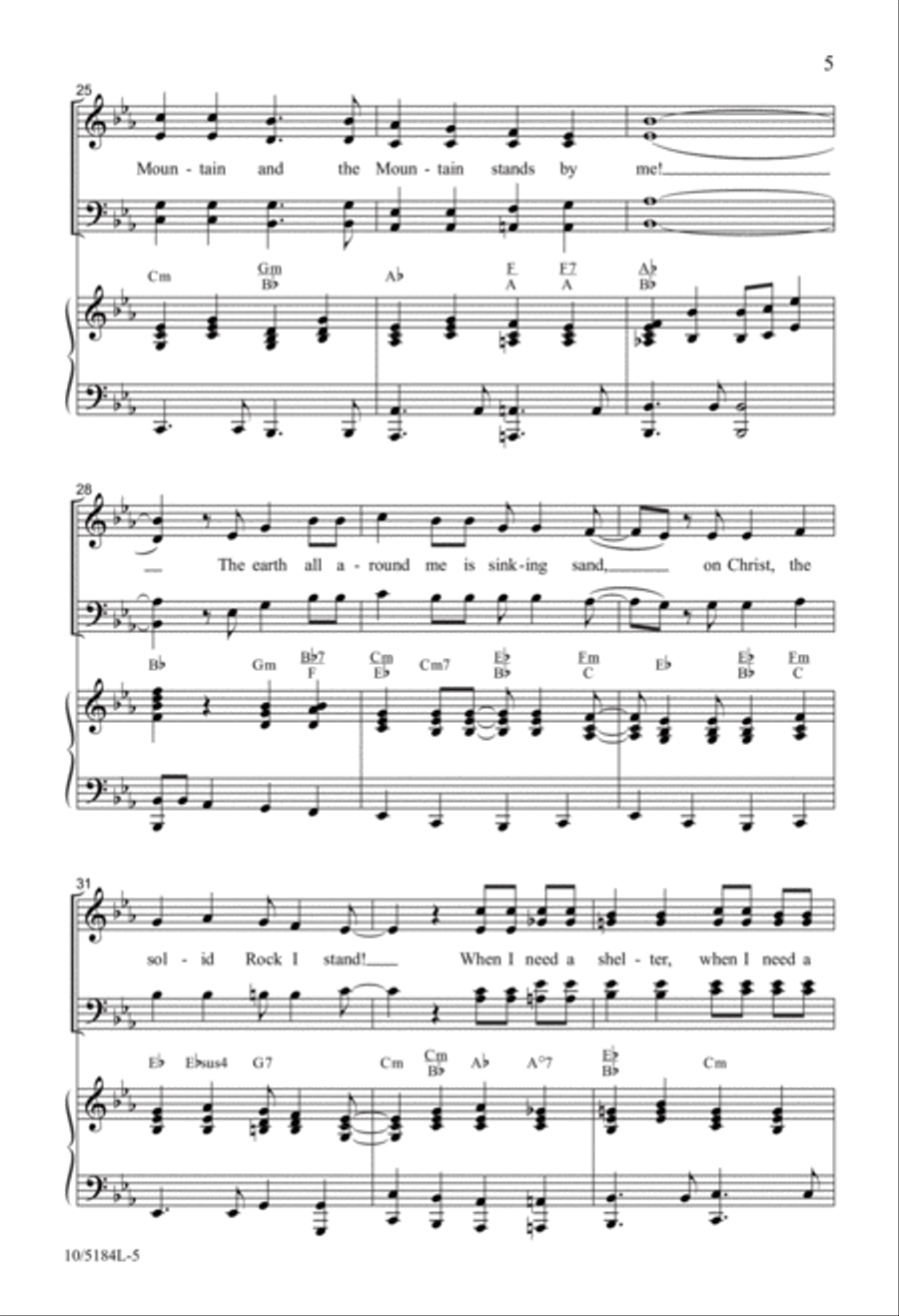 I Go to the Rock 4-Part scores gallery preview page 5