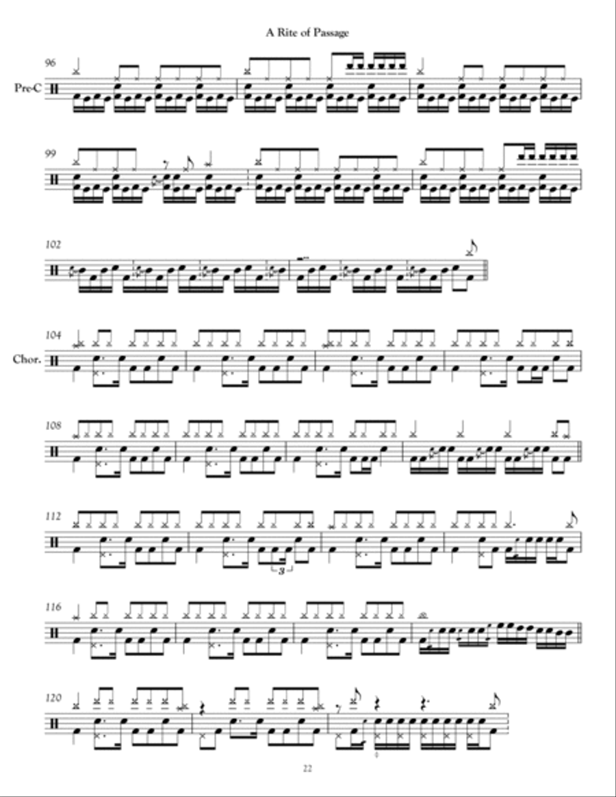 A Rite Of Passage Drum Set scores gallery preview page 4