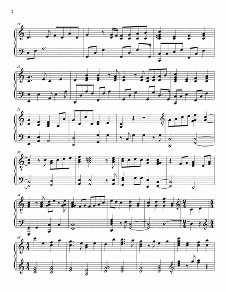 PIANO - All Things Bright and Beautiful (Piano Hymns Sheet Music PDF)
