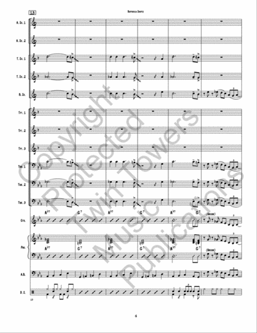 Buffarilla Shuffle Jazz Ensemble scores gallery preview page 5