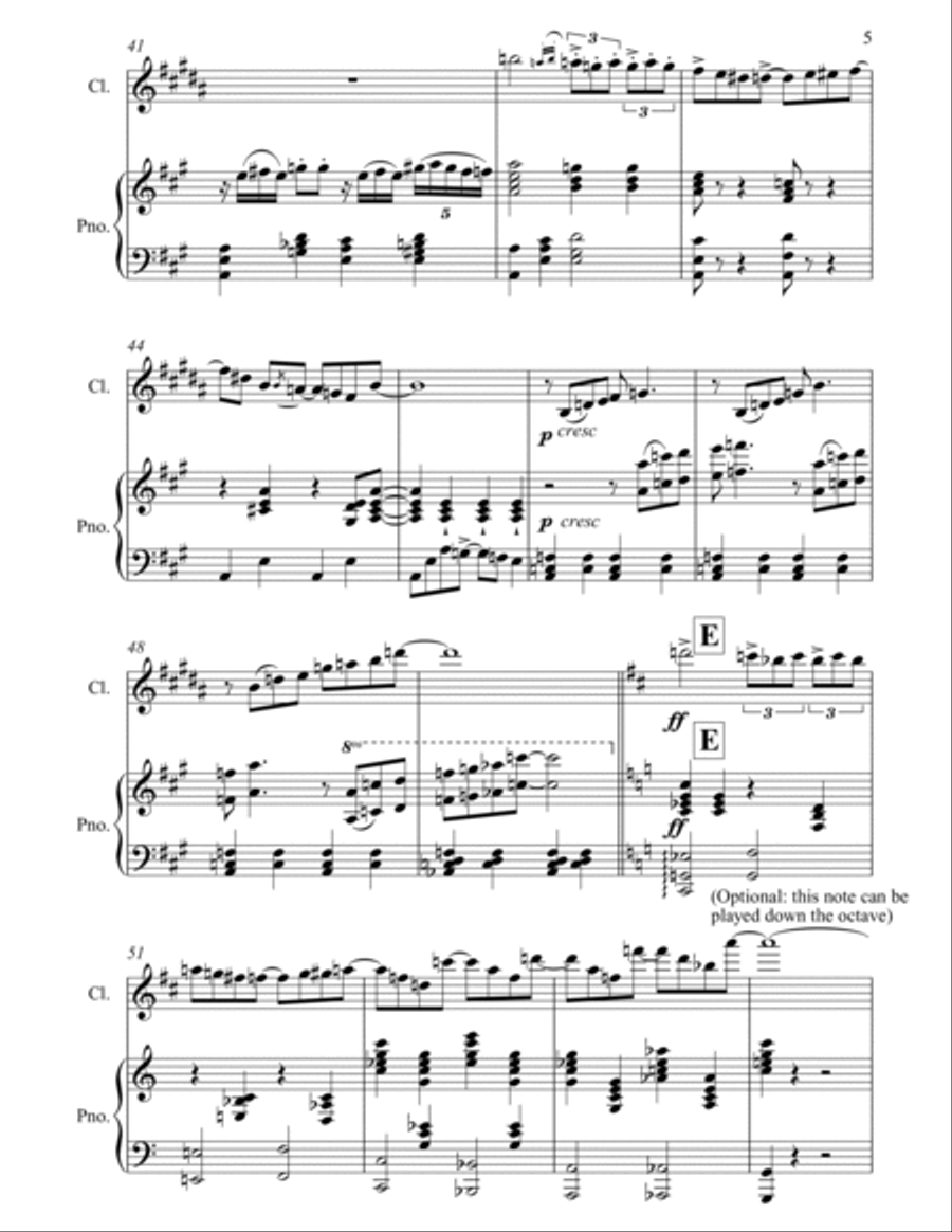 Rhapsody in Blue Rhapsody in Blue Clarinet Solo scores gallery preview page 6