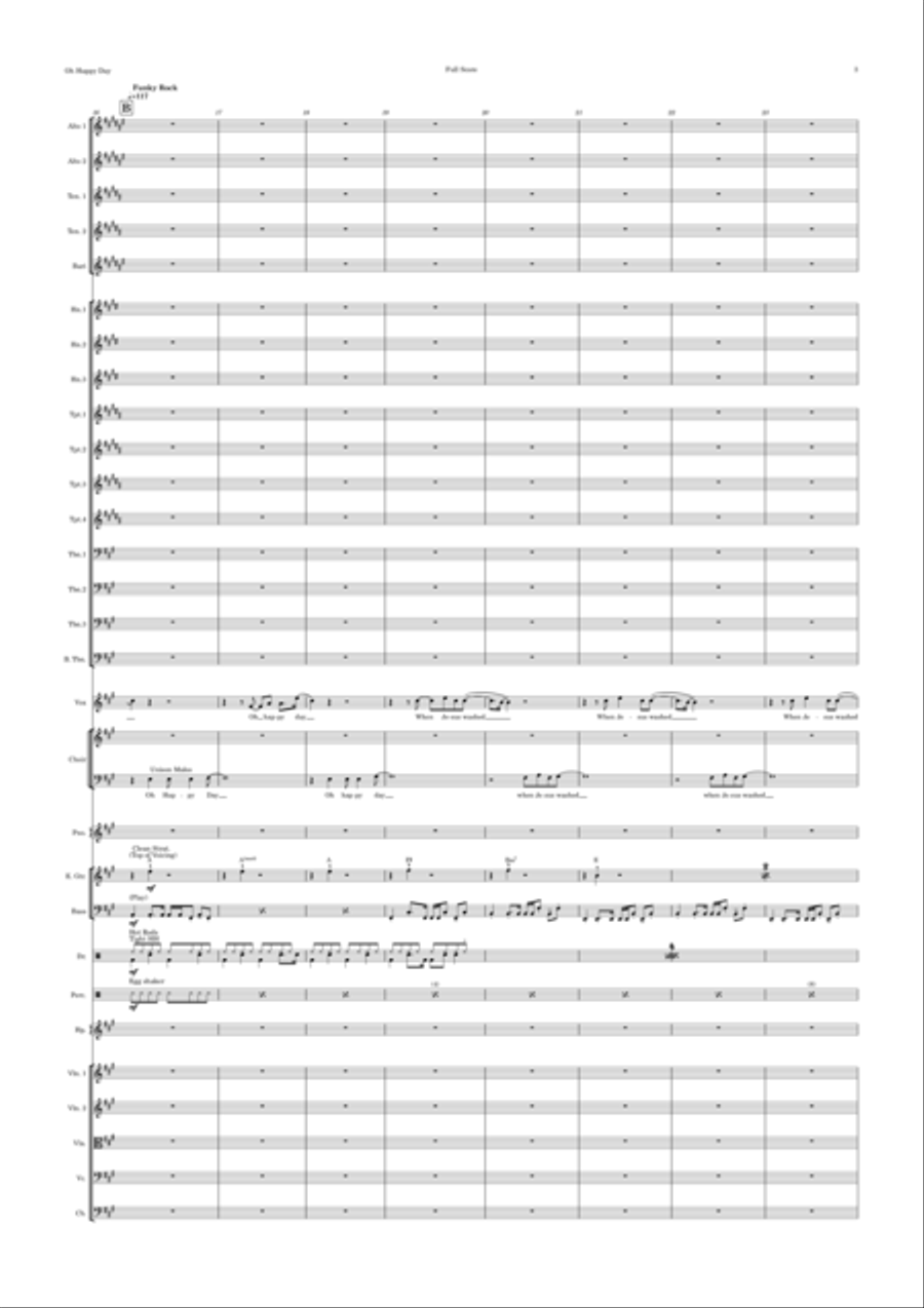 Oh Happy Day Full Orchestra scores gallery preview page 3