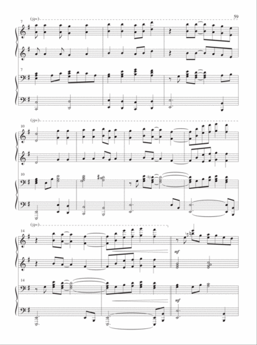 4-Hands for Christmas 4-Hands for Christmas Piano Duet scores gallery preview page 10